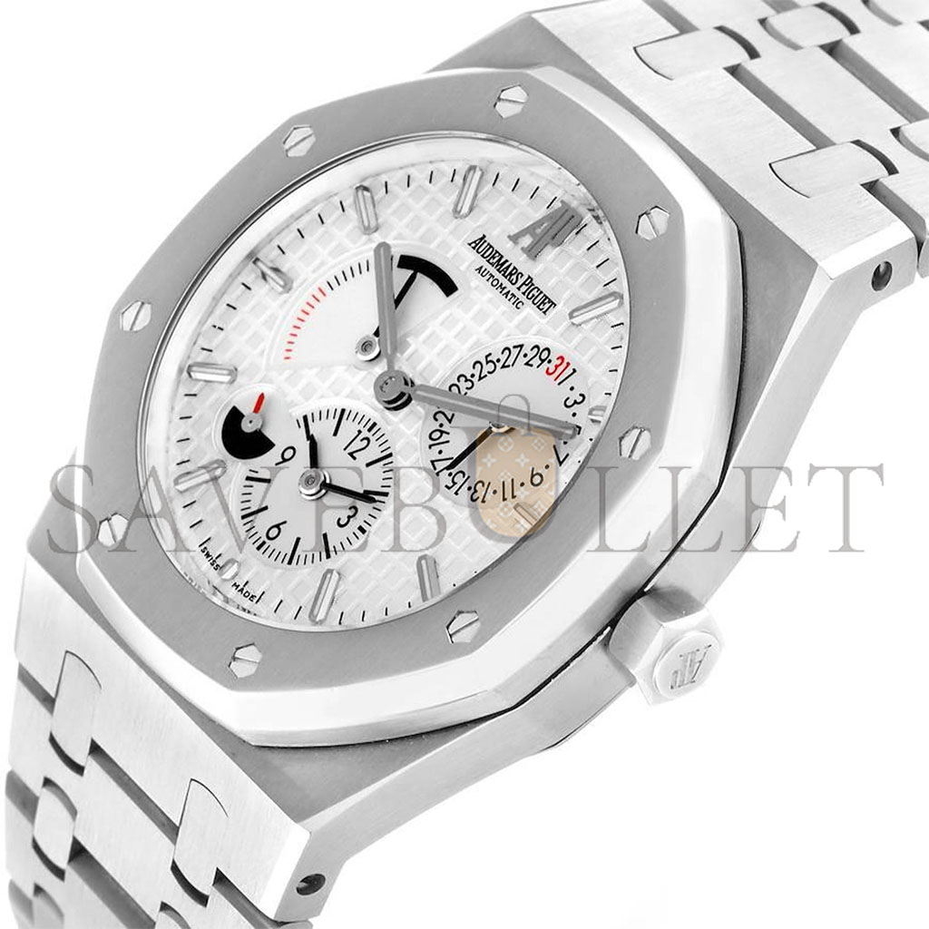 AUDEMARS PIGUET ROYAL OAK DUAL TIME POWER RESERVE 39MM WATCH 26120ST.OO.1220ST.01